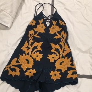 Free People halter romper (great for festivals!)